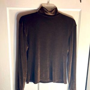 Vintage 90s Top, Chocolate Brown by Express Tricot, Large